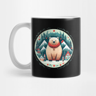Grizzly Bear in Ornmament, Love Bears Mug