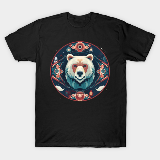 Grizzly Bear in Ornmament , Love Bears T-Shirt by logiamerch
