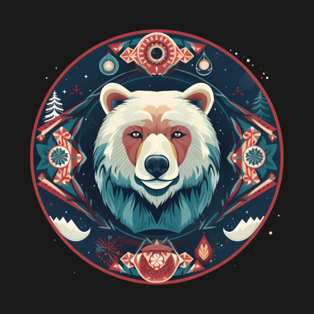 Grizzly Bear in Ornmament , Love Bears by logiamerch