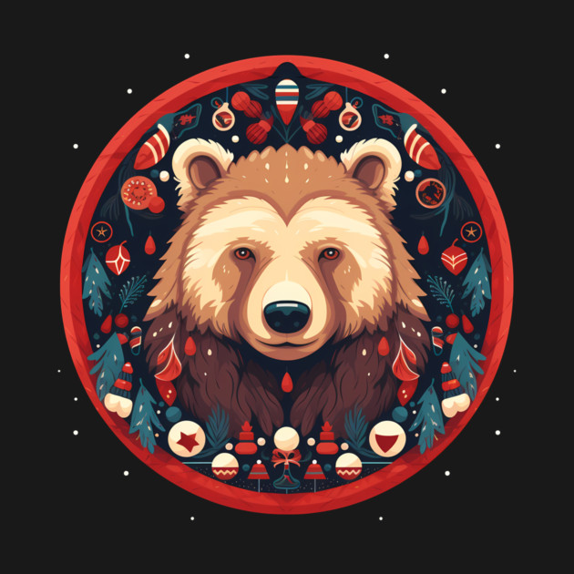 Grizzly Bear in Ornmament , Love Bears by logiamerch