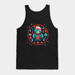Grizzly Bear in Ornmament , Love Bears Tank Top