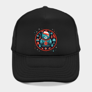 Grizzly Bear in Ornmament , Love Bears Hat