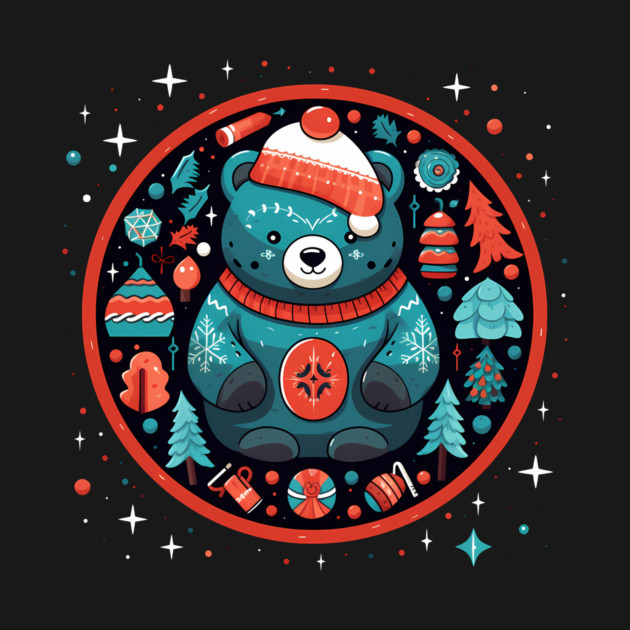 Grizzly Bear in Ornmament , Love Bears by logiamerch