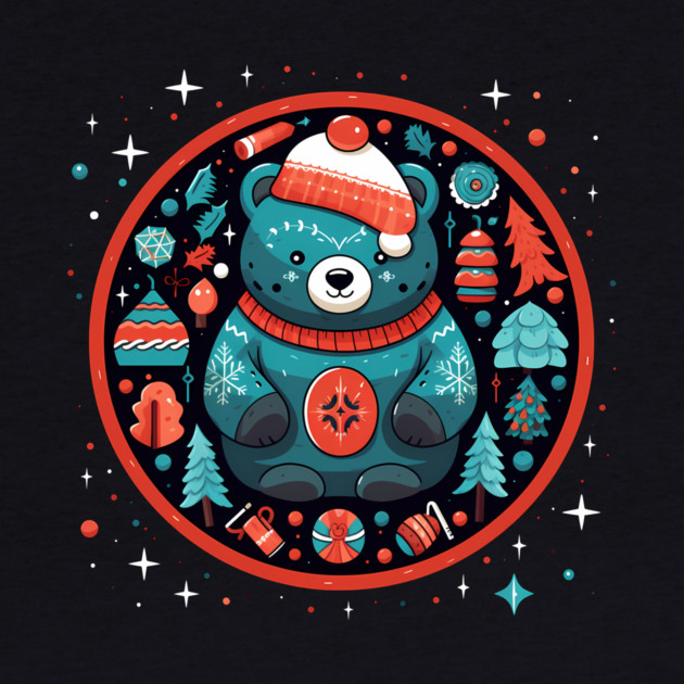 Grizzly Bear in Ornmament , Love Bears by logiamerch
