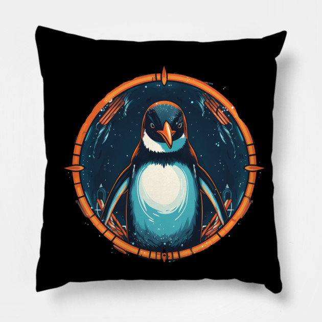 Penguin in Ornament , Love Penguins Pillow by logiamerch
