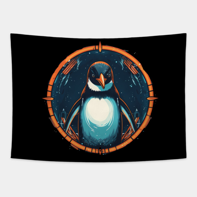 Penguin in Ornament , Love Penguins Tapestry by logiamerch