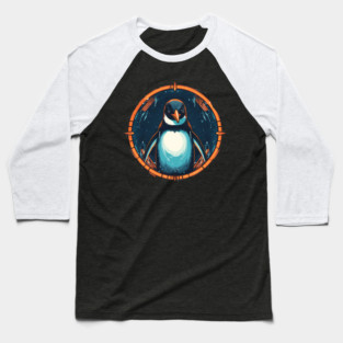 Penguin in Ornament , Love Penguins Baseball T-Shirt