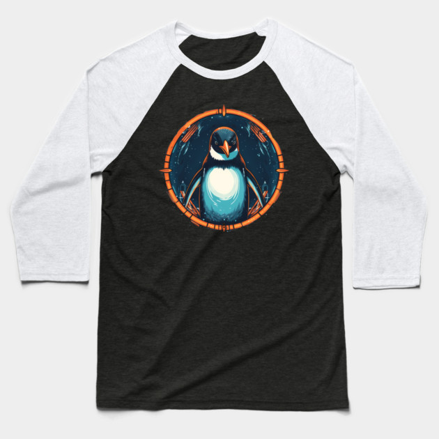 Penguin in Ornament , Love Penguins Baseball T-Shirt by logiamerch