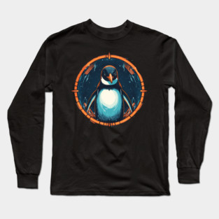 Penguin in Ornament , Love Penguins Long Sleeve T-Shirt