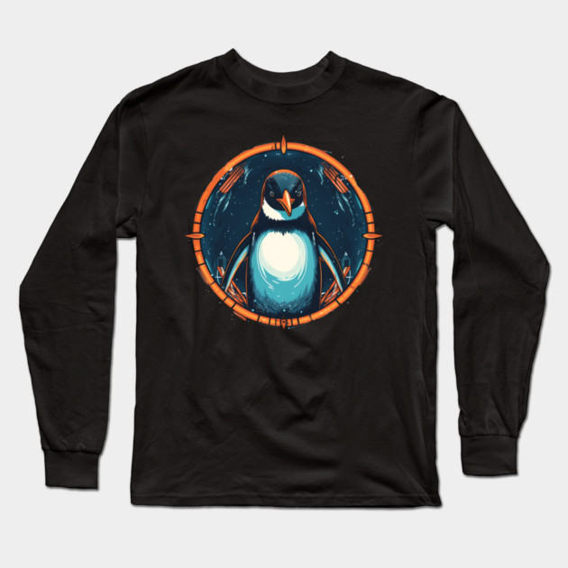 Penguin in Ornament , Love Penguins Long Sleeve T-Shirt by logiamerch