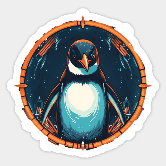 Penguin in Ornament , Love Penguins Sticker by logiamerch
