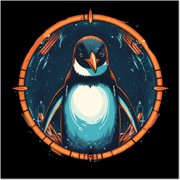 Penguin in Ornament , Love Penguins Wall Art by logiamerch