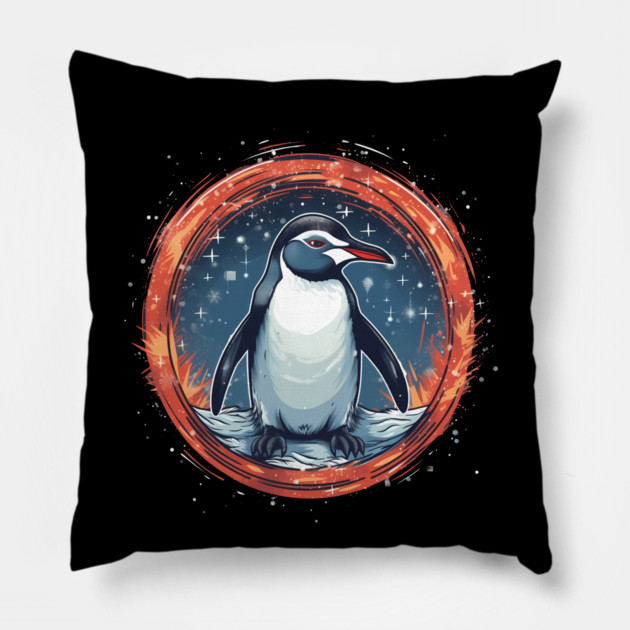 Penguin in Ornmament , Love Penguins Pillow by logiamerch