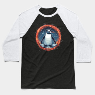 Penguin in Ornmament , Love Penguins Baseball T-Shirt