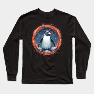 Penguin in Ornmament , Love Penguins Long Sleeve T-Shirt
