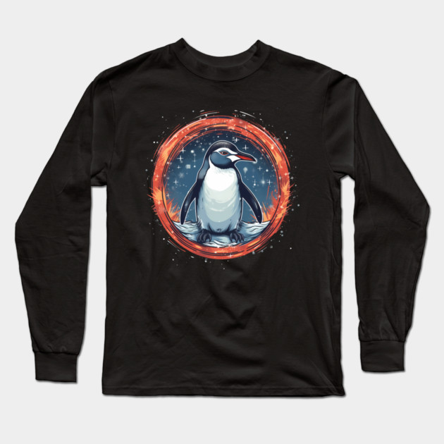 Penguin in Ornmament , Love Penguins Long Sleeve T-Shirt by logiamerch
