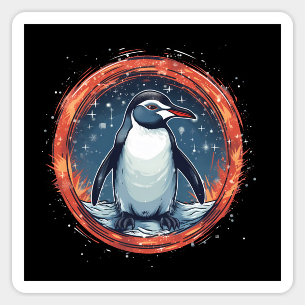 Penguin in Ornmament , Love Penguins Sticker by logiamerch