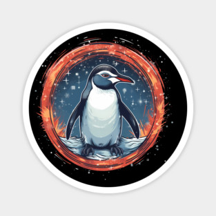 Penguin in Ornmament , Love Penguins Magnet
