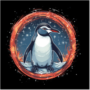Penguin in Ornmament , Love Penguins Posters and Art