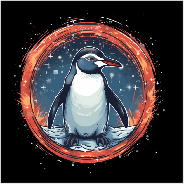 Penguin in Ornmament , Love Penguins Wall Art by logiamerch