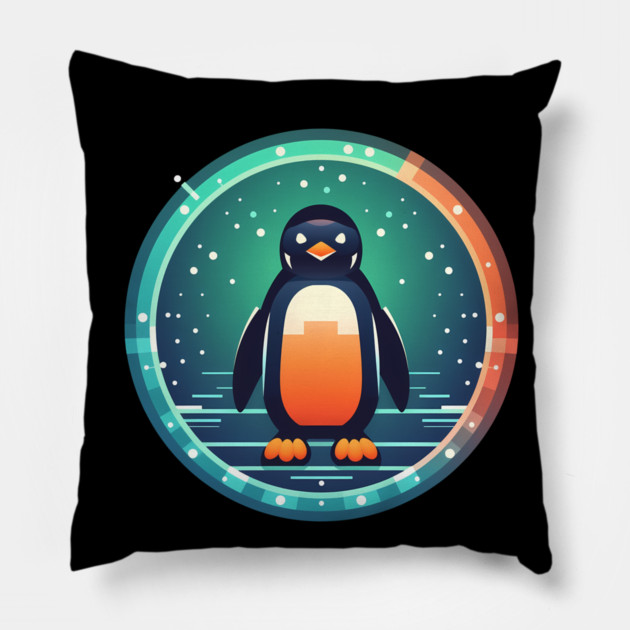 Penguin in Ornmament , Love Penguins Pillow by logiamerch