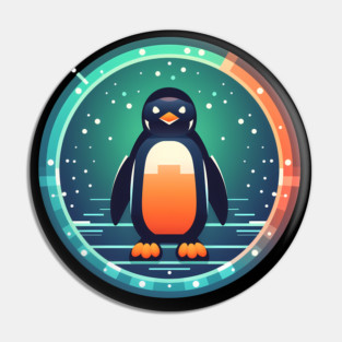 Penguin in Ornmament , Love Penguins Pin