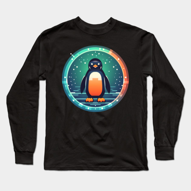 Penguin in Ornmament , Love Penguins Long Sleeve T-Shirt by logiamerch