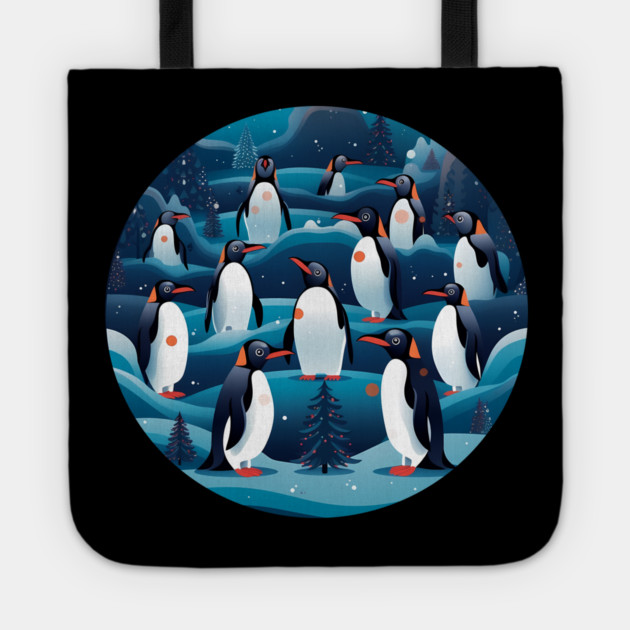 Penguin in Ornmament , Love Penguins Tote by logiamerch