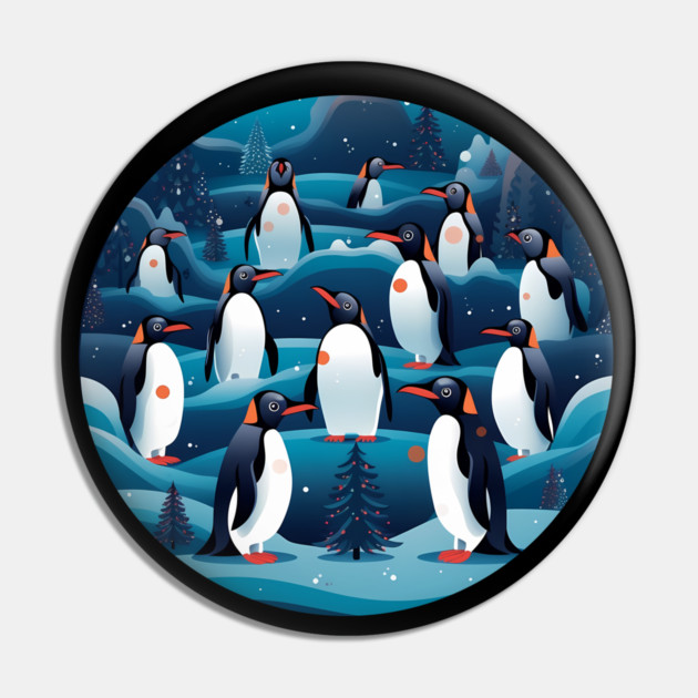 Penguin in Ornmament , Love Penguins Pin by logiamerch