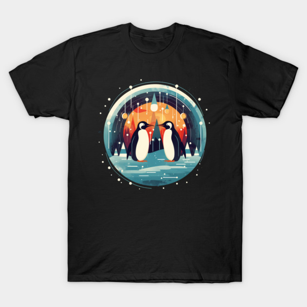 Penguin in Ornmament , Love Penguins T-Shirt by logiamerch