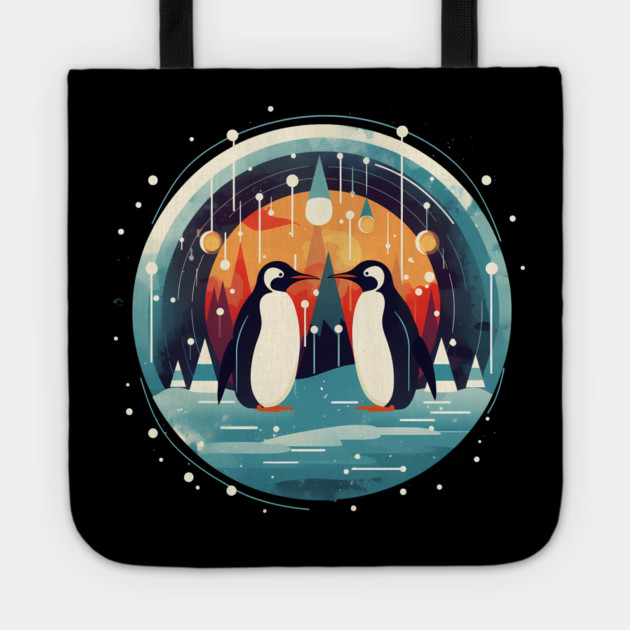 Penguin in Ornmament , Love Penguins Tote by logiamerch