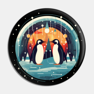 Penguin in Ornmament , Love Penguins Pin