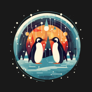 Penguin in Ornmament , Love Penguins T-Shirt