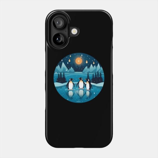 Penguin in Ornmament, Love Penguins Phone Case by logiamerch