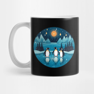 Penguin in Ornmament, Love Penguins Mug