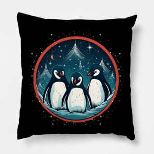 Penguin in Ornmament, Love Penguins Pillow