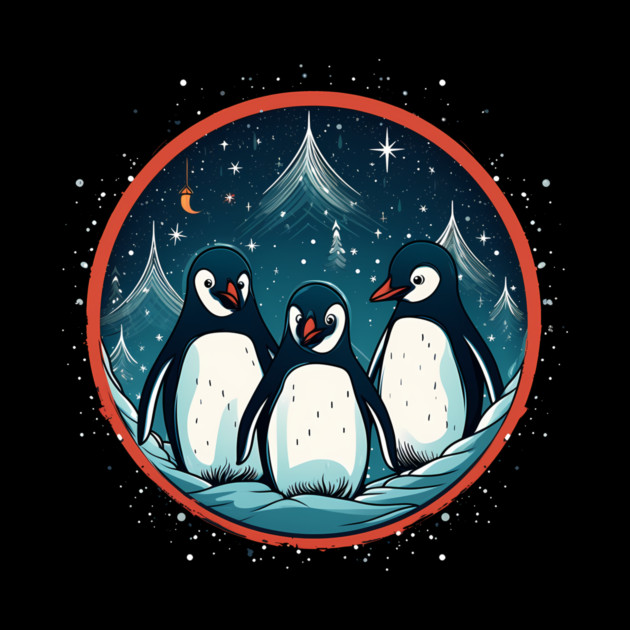 Penguin in Ornmament, Love Penguins by logiamerch
