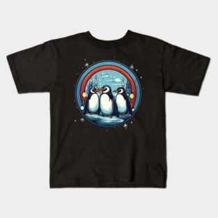 Penguin in Ornmament , Love Penguins Kids T-Shirt