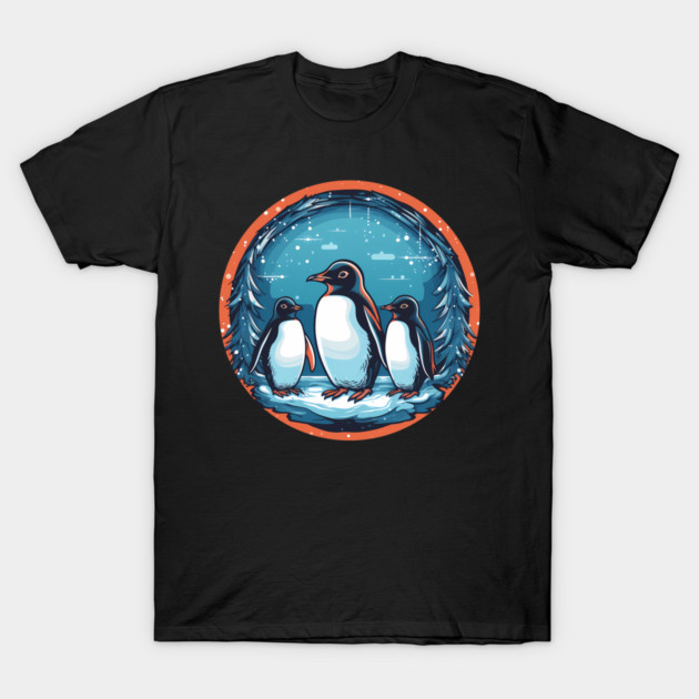 Penguin in Ornmament, Love Penguins T-Shirt by logiamerch