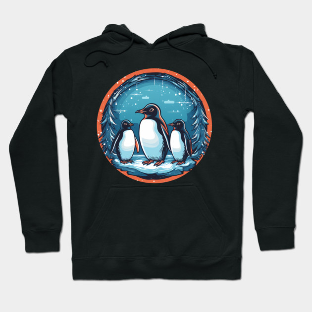 Penguin in Ornmament, Love Penguins Hoodie by logiamerch