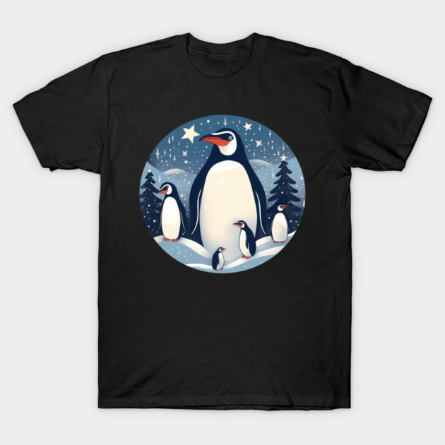 Penguin in Ornmament , Love Penguins T-Shirt by logiamerch