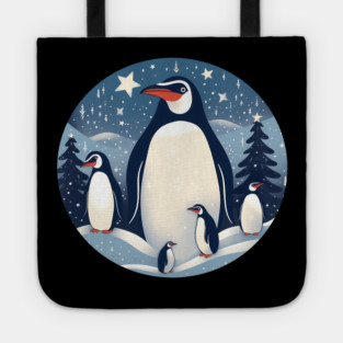 Penguin in Ornmament , Love Penguins Tote