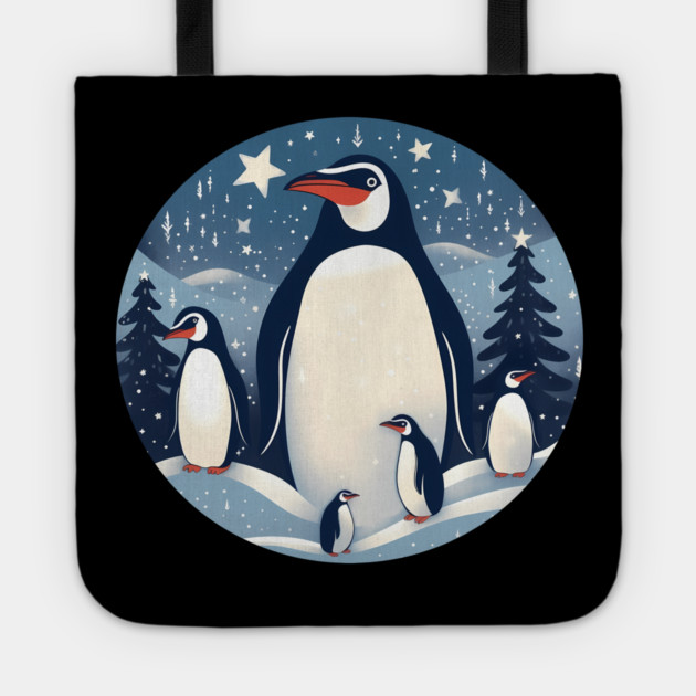 Penguin in Ornmament , Love Penguins Tote by logiamerch
