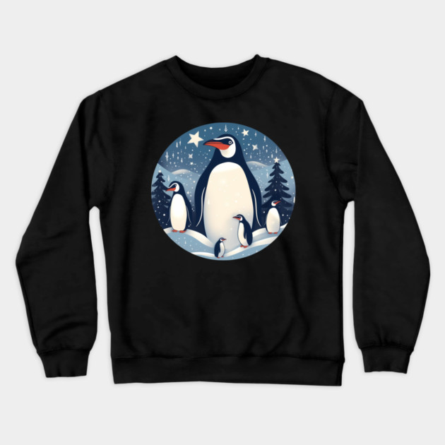 Penguin in Ornmament , Love Penguins Crewneck Sweatshirt by logiamerch