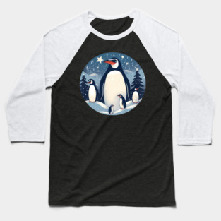 Penguin in Ornmament , Love Penguins Baseball T-Shirt