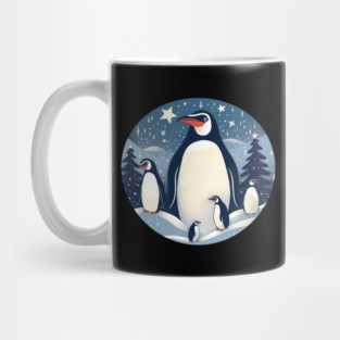Penguin in Ornmament , Love Penguins Mug