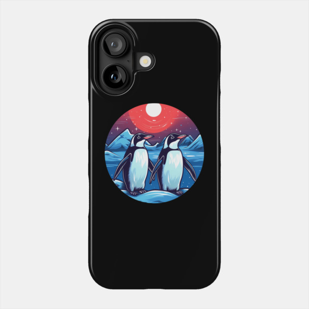 Penguin in Ornmament, Love Penguins Phone Case by logiamerch