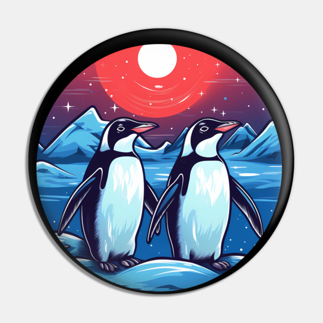 Penguin in Ornmament, Love Penguins Pin by logiamerch