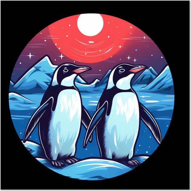 Penguin in Ornmament, Love Penguins Wall Art by logiamerch