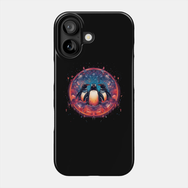 Penguin in Ornmament, Love Penguins Phone Case by logiamerch